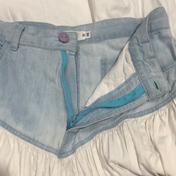 Vintage Y2K C2 Denim Prairie Skirt Sz 28 (Fits 4) - Picture 5 of 6